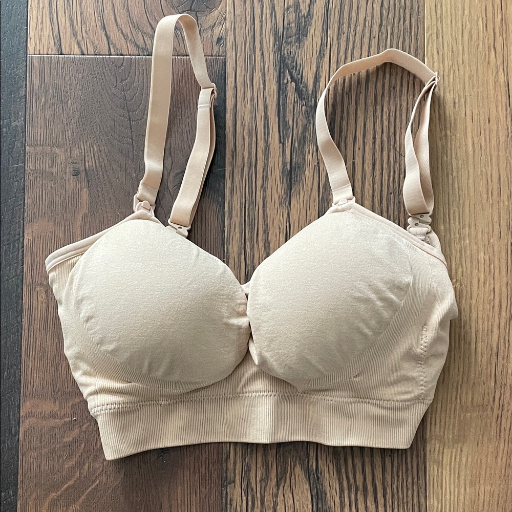 kindred by Kindred Bravely Beige Wireless Pumping + Nursing Hands Free Bra
